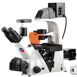 Microscópio Invertido Fluorescente LED YG0686 // YG0687