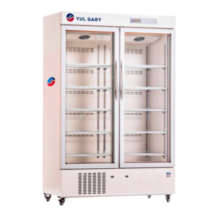 Refrigerador de Farmácia com Porta Dupla de Vidro e Luz LED Interna YG0791